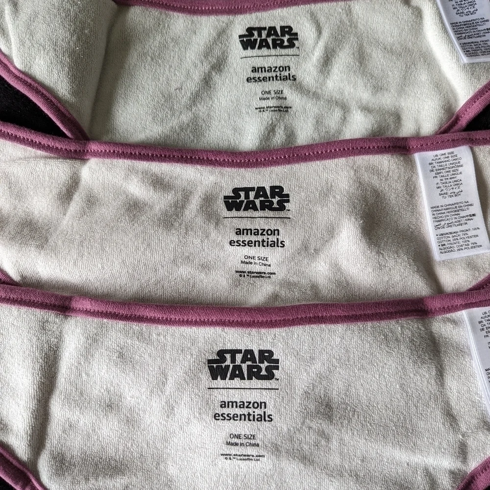 3 Pack Star Wars Baby Bibs